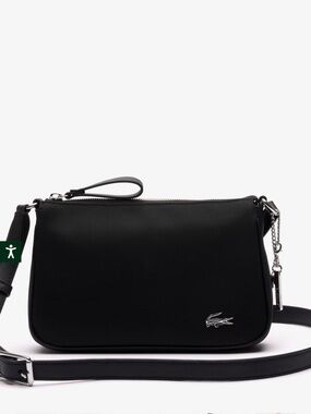 Lacoste Black Crossbody Bag with Silver Croc sold out NWOT